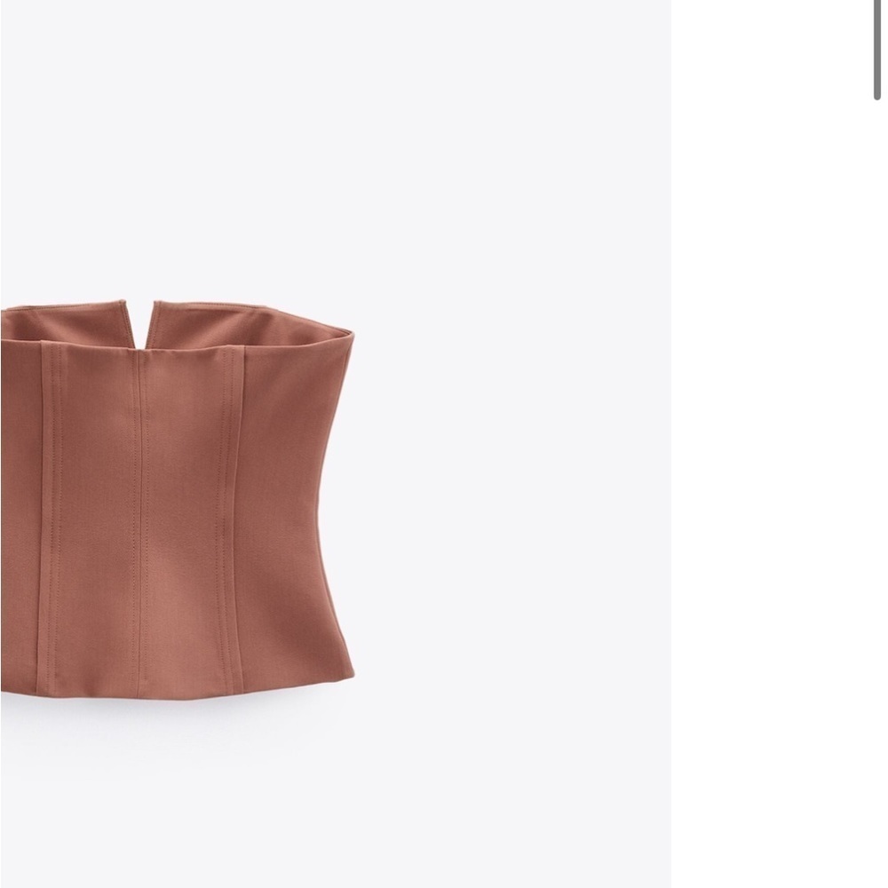 Zara seamed bustier Top size M NWT - Picture 2 of 7